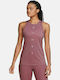 Nike Dri-Fit Αμάνικη Καλοκαιρινή Γυναικεία Μπλούζα Ροζ