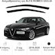 Heko Set deflectoare de vânt Dark Fime pentru Alfa Romeo Giulia 2buc