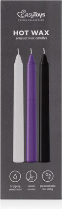 Easytoys Sensual Hot Wax Candles Κερί για Μασάζ 3τμχ
