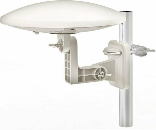 Cabletech ANT0559 Εξωτερική Κεραία Τηλεόρασης (Απαιτεί Τροφοδοσία) Λευκή