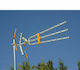 Mistral Triple MAXI UHF Antenna Εξωτερική Κεραία Τηλεόρασης (δεν απαιτεί τροφοδοσία) σε Πορτοκαλί Χρώμα Σύνδεση με Ομοαξονικό (Coaxial) Καλώδιο