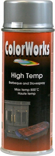 Motip Dupli Spray Paint Colorworks High Temp High Temperature with Matt Effect Silver 400ml