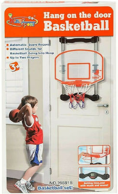 Indoor Over Door Basketball Hoop with Ball