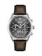 Boss Champion Men's Watch 44mm Chronograph Battery with Brown Leather Strap