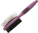 Rosewood Sided Brush Medium for Misc Hair Lengths Double Sided for Coat Grooming Burgundy