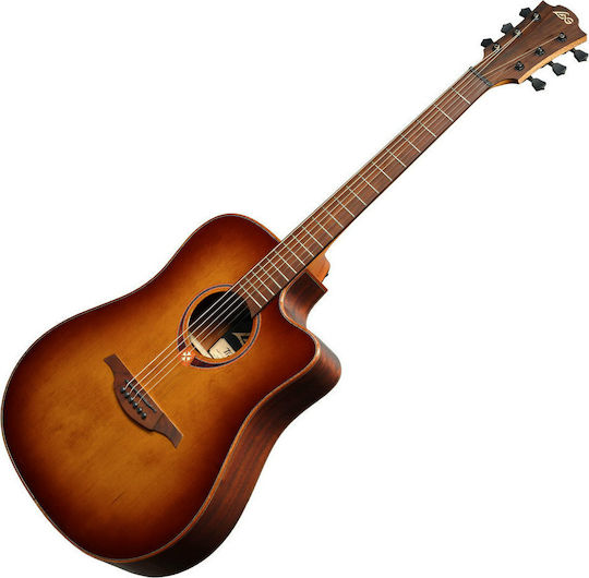 Lag Ηλεκτροακουστική Κιθάρα T118DCE Cutaway Brown / Sunburst