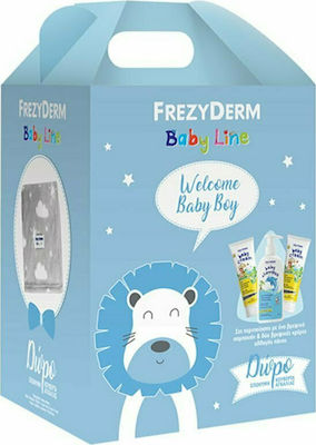 Frezyderm Welcome Boy Set Baby Shampoo 300ml & Baby Cream 2x175ml & Κουβέρτα Αγκαλιάς 4τμχ