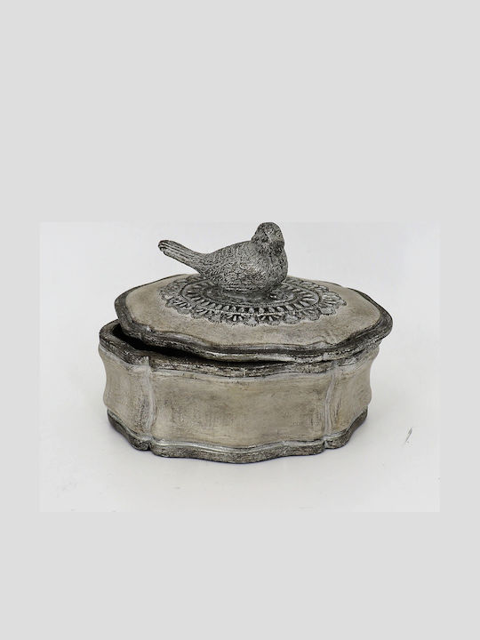 Oriana Ferelli Κουτί Κοσμημάτων Ασημί 13.2x9.7x9.5cm