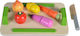 Moni Fruits & Vegetables Toy Δίσκος με Λαχανικά made of Wood for 2+ Years Old 5pcs