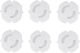 Kikka Boo Socket Protective Cover Simple Placement made of Plastic in White Color 3.6x3.6x1.6εκ. 6pcs