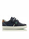 Kids Sneakers with Scratch Navy Blue
