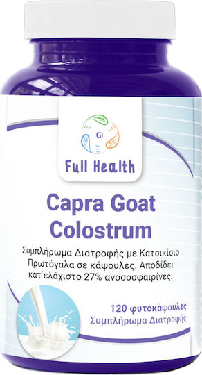 Full Health Capra Goat Colostrum Συμπλήρωμα για την Ενίσχυση του Ανοσοποιητικού 120 φυτικές κάψουλες