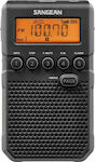 Sangean DT-800 Radio de buzunar Cu baterie Negru