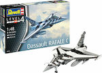 Revell Dassault Rafale C Modeling Figure Airplane 204 Pieces in Scale 1:48 32.3x21.3cm.