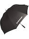 Dunlop Automatic Umbrella with Walking Stick Black