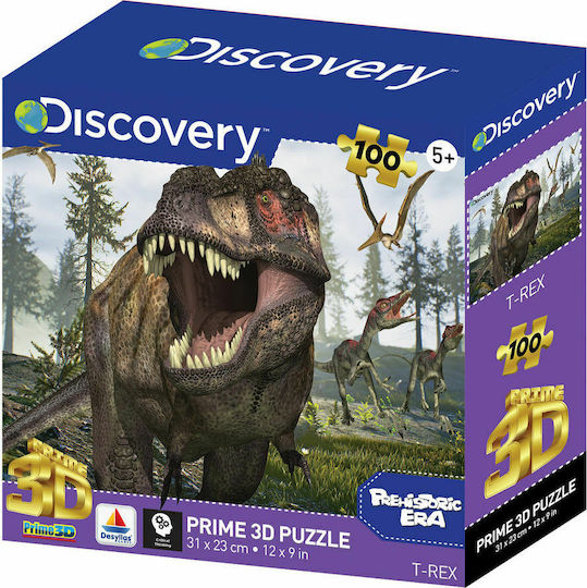 Kids Puzzle Tyrannosaurus Rex for 5++ Years 100pcs Prime3D