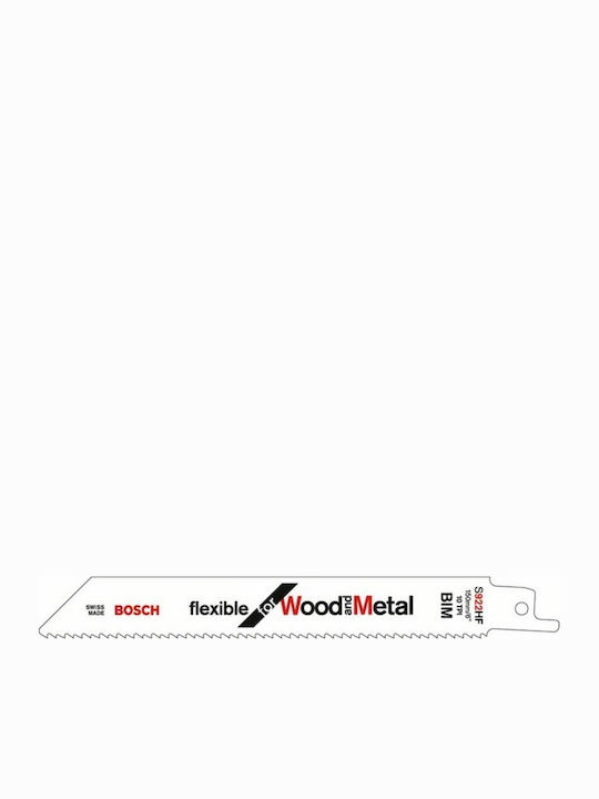 Bosch S 922 HF Ленти за джиг-резачки Гъвкав за дърво и метал за Метал и Дърво 150мм 2бр