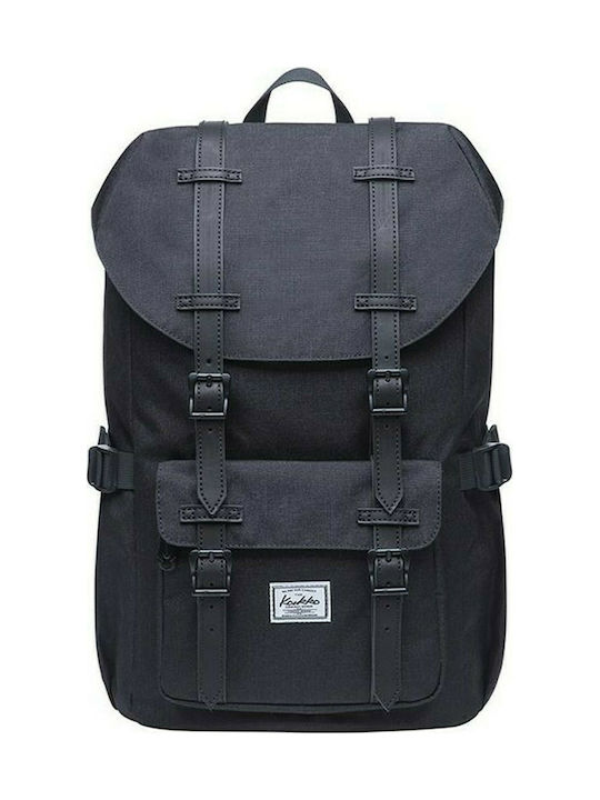 Kaukko For City Trips Men's Fabric Backpack Black 16.1lt