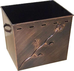 Thermogatz Μεταλλικό Κουτί Αποθήκευσης Ξύλων 47x35x40cm Χάλκινο Thermogatz Μεταλλικό Κουτί Αποθήκευσης Ξύλων 47x35x40cm Χάλκινο