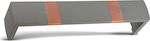 Enis by Domus Curtain Pelmets Curtain Rod 100cm. Aluminium Grey Opaque / Copper