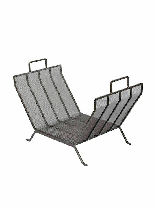 Viometal LTD Chicago 520 Metallic Basket Wood Storage 66x36x44cm Bronze