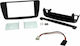 Connects2 DIN Fascia Panels 2 Din Front Panel R/CD Mercedes A/CLA/GLA Class for Mercedes-Benz A Class 2015-2020