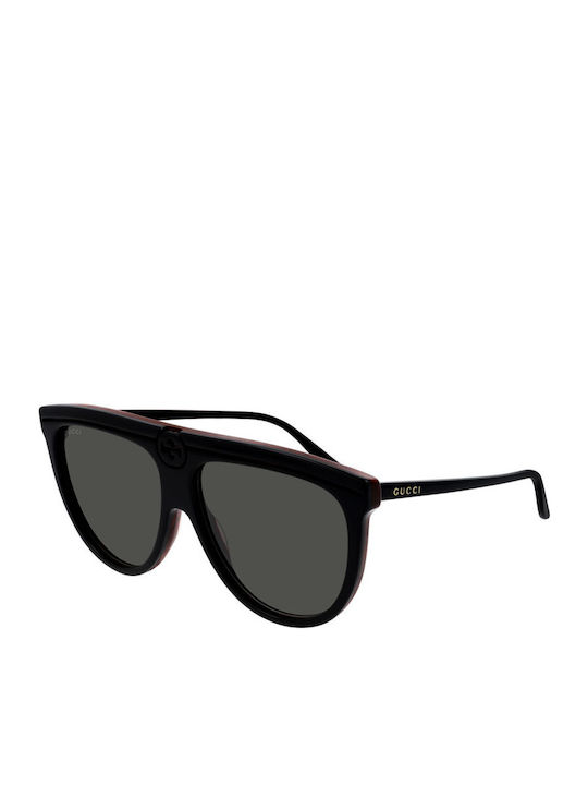 Gucci Damentag Sonnenbrille mit Schwarzem Horn ...