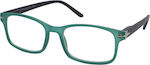 Eyelead Ε203 Men's Reading Glasses +4.00 in Green color E 203