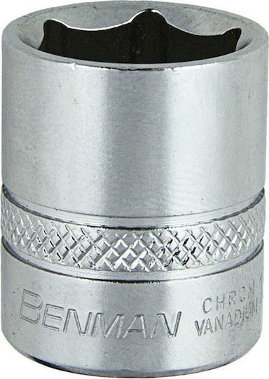 Benman Socket Hex with Square Drive 1/4" Diameter 9mm