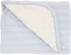 Kikka Boo Blanket Nursery Swaddling Blankets Sherpa Knitted Light Blue 75x100cm