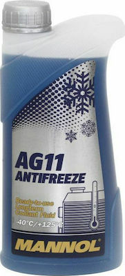 Mannol AG11 Antifreeze Ready for Use Engine Coolant for Car G11 -40°C Blue 1lt