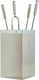 Zogometal Fireplace Tool Set with Bucket Nickel Matt/Chromium
