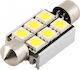 Carman Λάμπες Αυτοκινήτου & Μοτοσυκλέτας SV8.5-8 Canbus LED 2τμχ