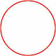 AMILA Red Rhythmic Gymnastics Hoop Ø60cm 120gr