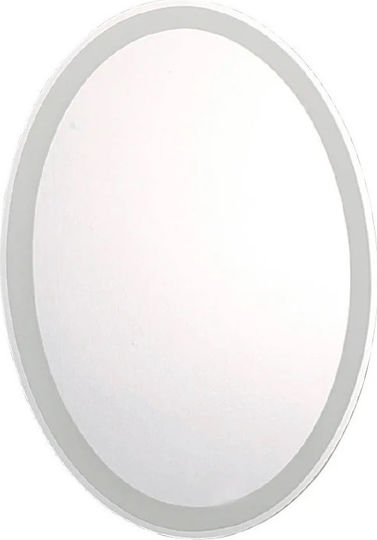 Tema 76014 Καθρέπτης 50x70cm Λευκός
