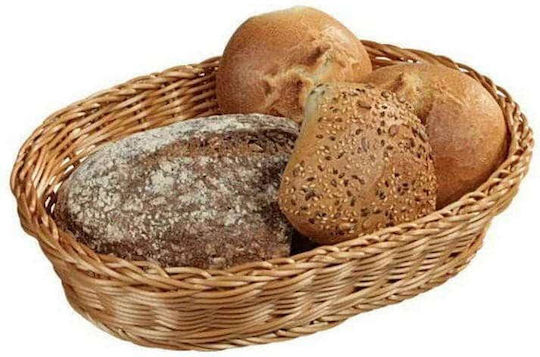 Kesper Кошница за хляб от ратан Кафяв 33x25x7см