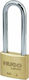Hugo Locks SB 50L Steel Padlock Lengthened with Key 50mm 1pcs