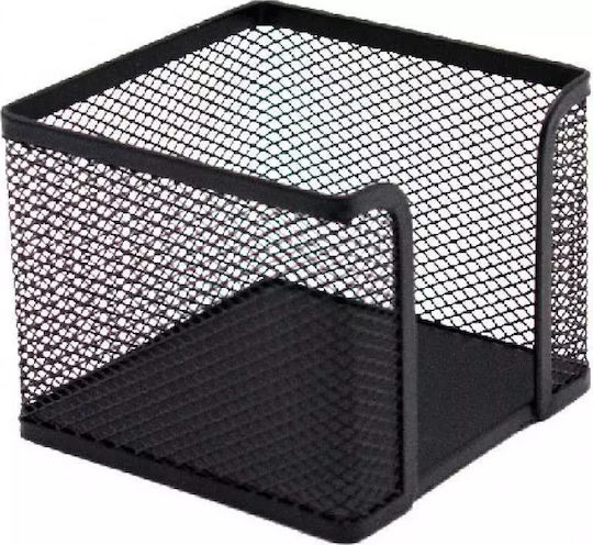 Μεταλλική Θήκη Χαρτιών σε Μαύρο Χρώμα 9.5x8x9.5εκ. 1τμχ