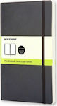 Moleskine Soft Cover Large Notebook 55 Sheets with Blank Pages and Elastic Black