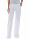 Phard Women's Fabric Trousers in Narrow Line White