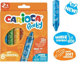 Carioca Baby Super Soft Crayons Set 8 Colours