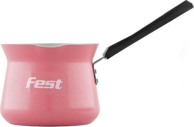 Fest Ibrik din Aluminiu Νο7 în Culoare Roz Non-Stick - Antiaderent