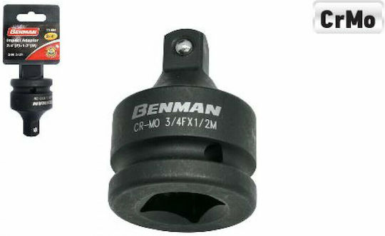 Benman Adapter Pneumatic with Socket 3/4'' and Output 1/2''