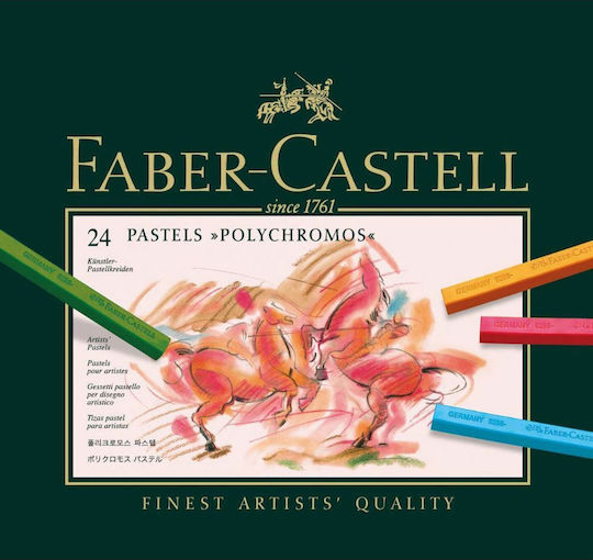 Faber-Castell Polychromos Σετ Κηρομπογιές Σετ σε Κασετίνα 24τμχ