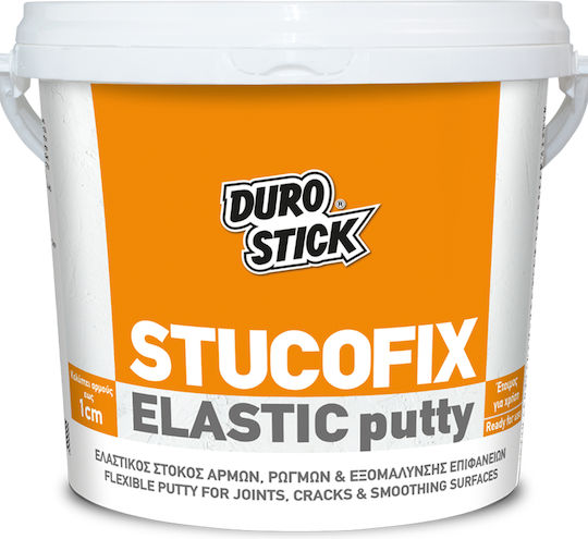 Durostick Stucofix Elastic Putty Αρμόστοκος Ελαστομερής Αρμών, Ρωγμών και Εξομάλυνσης Επιφανειών Λευκός 1kg