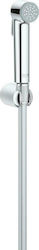 Grohe Tempesta F Trigger Spray Wall Mounted Bidet Set Silver