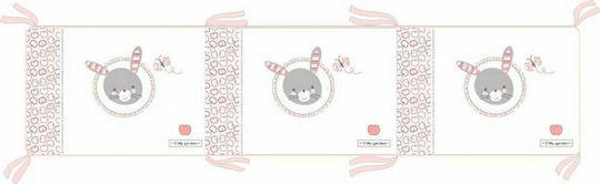 Kikka Boo Bunny Crib Bumpers Classic Inside Pink 32x210cm