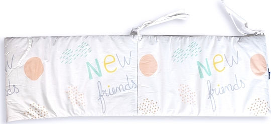 Kikka Boo New Friends Crib Bumpers Classic Inside Turquoise 35x180cm