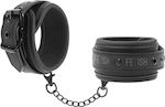 Fetish Submissive Leather Handcuffs Хендъфри в Черно Цвят