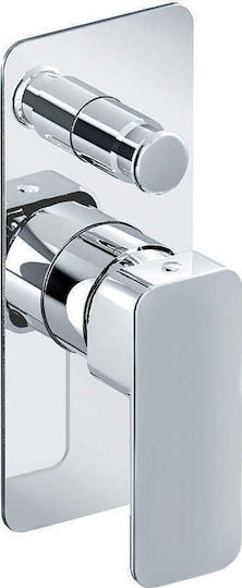 Eurorama Quadra für Dusche 2 Ausgänge Chrome